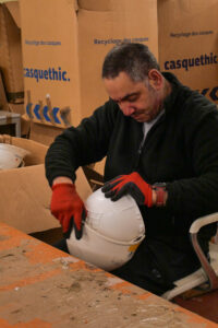 Démantèlement des casques